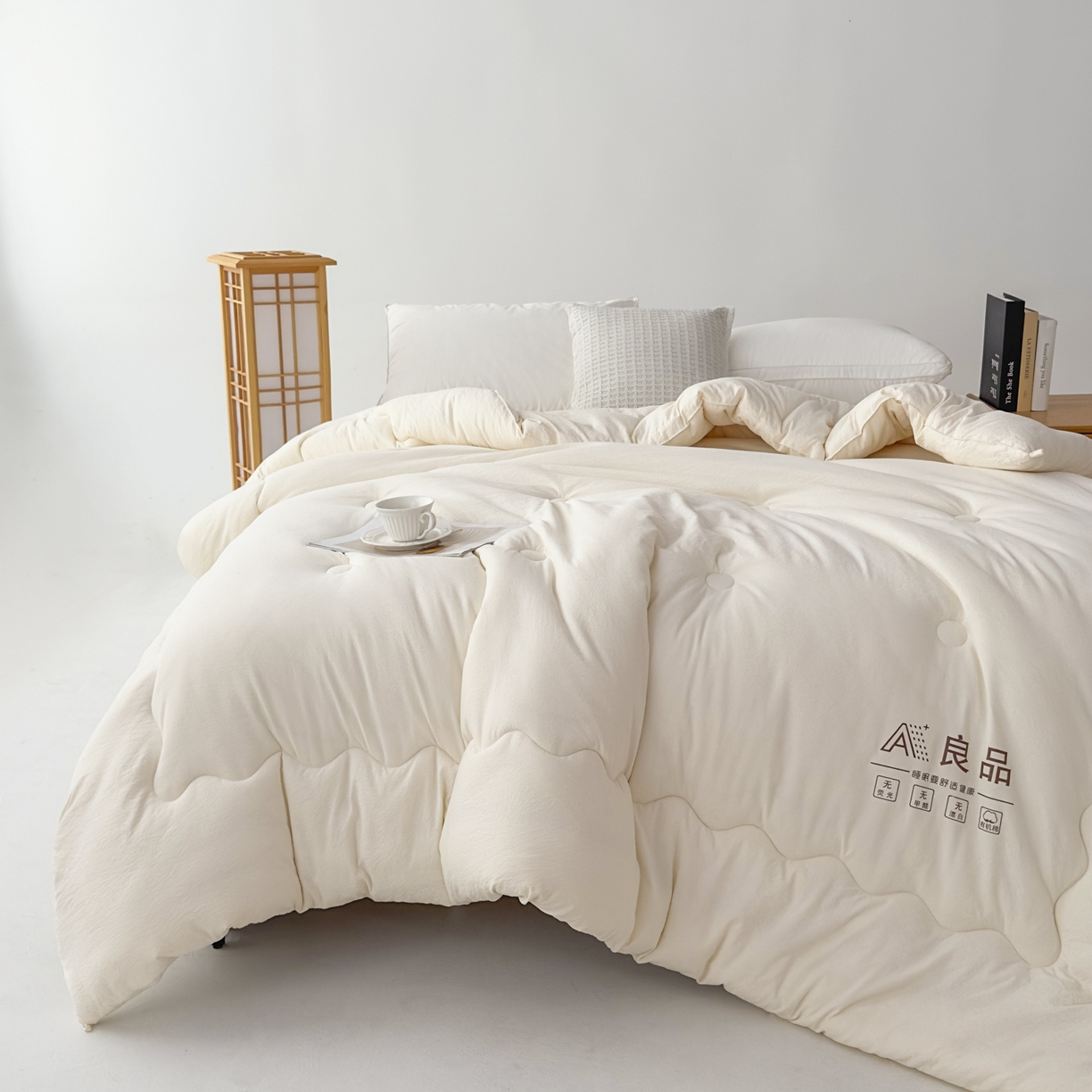 91家纺网 家纺一手货源 找家纺 （总）蓝雀翎 2025新款10%针织糯糯棉大豆单被被子被芯