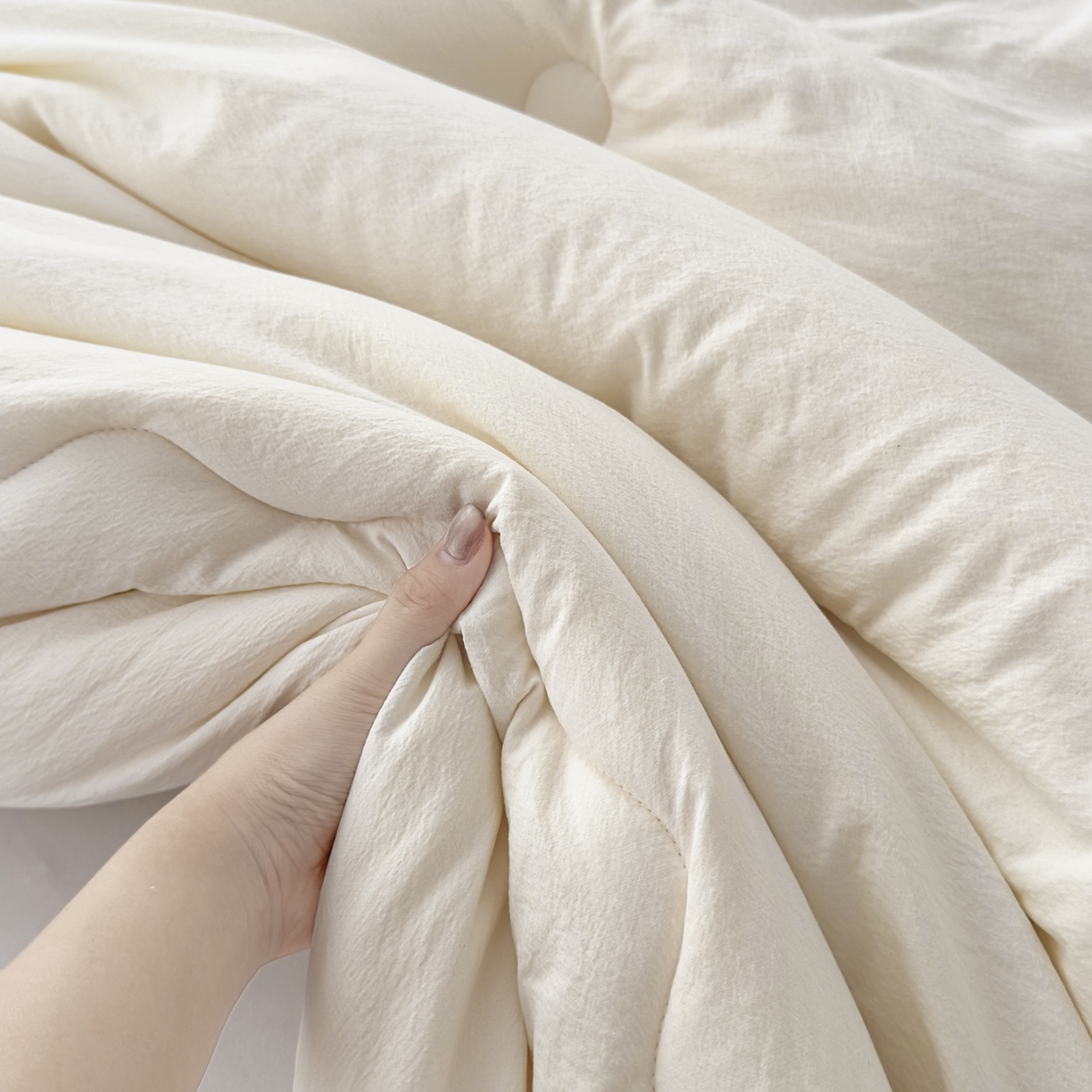 91家纺网 家纺一手货源 找家纺 （总）蓝雀翎 2025新款10%针织糯糯棉大豆单被被子被芯