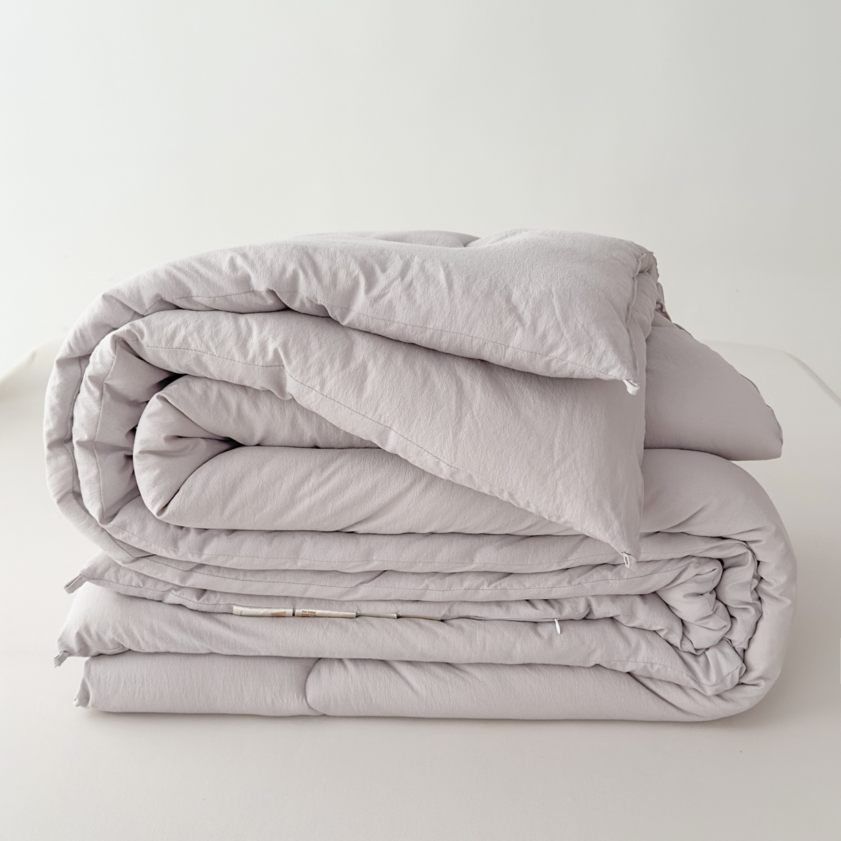 91家纺网 家纺一手货源 找家纺 蓝雀翎 2025新款10%针织糯糯棉大豆单被被子被芯 灰色