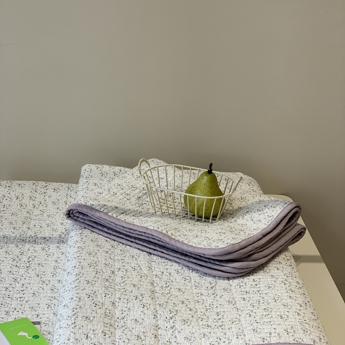 91家纺网 家纺一手货源 找家纺 汇庭 2025秋冬新款·全棉床盖三件套 花漾紫