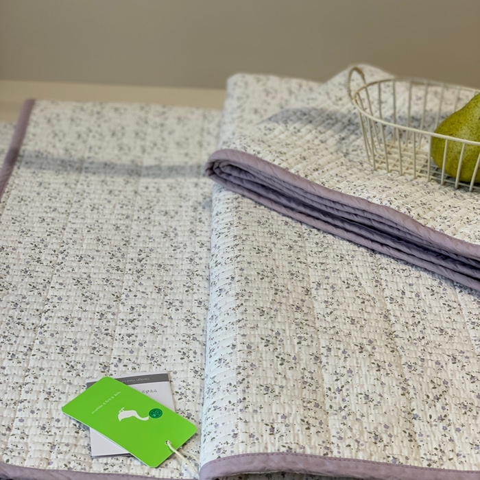 91家纺网 家纺一手货源 找家纺 汇庭 2025秋冬新款·全棉床盖三件套 花漾紫