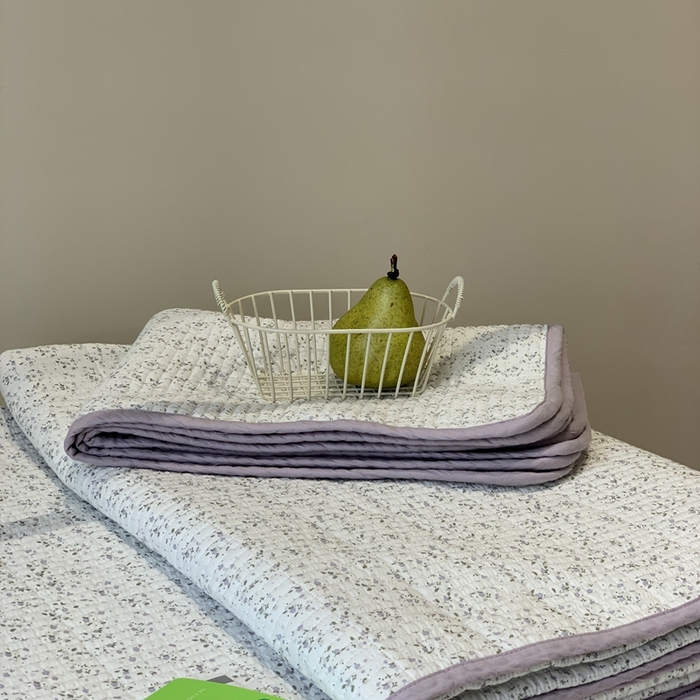 91家纺网 家纺一手货源 找家纺 汇庭 2025秋冬新款·全棉床盖三件套 花漾紫