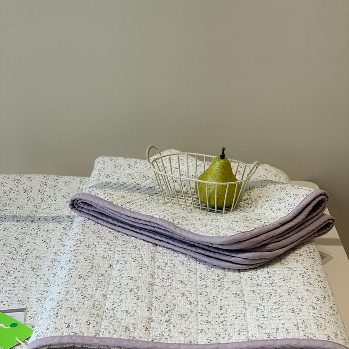 91家纺网 家纺一手货源 找家纺 汇庭 2025秋冬新款·全棉床盖三件套 花漾紫