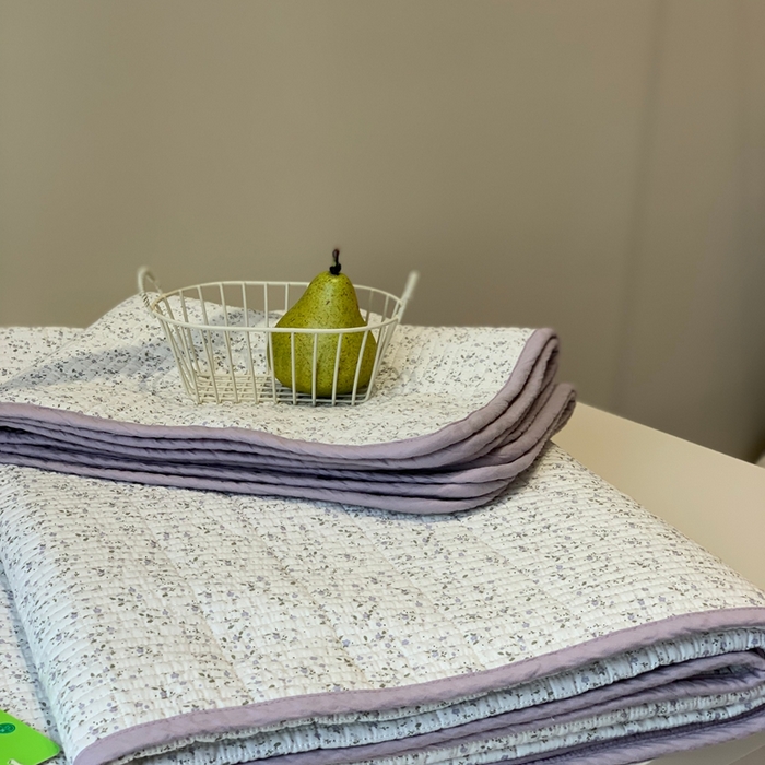 91家纺网 家纺一手货源 找家纺 汇庭 2025秋冬新款·全棉床盖三件套 花漾紫