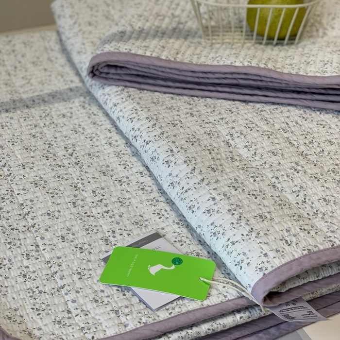 91家纺网 家纺一手货源 找家纺 汇庭 2025秋冬新款·全棉床盖三件套 花漾紫