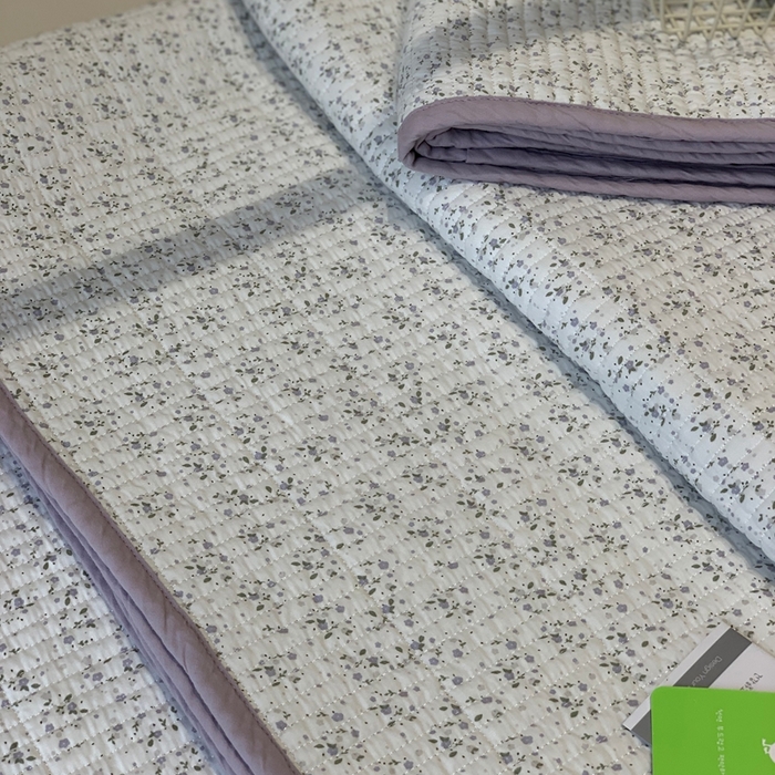 91家纺网 家纺一手货源 找家纺 汇庭 2025秋冬新款·全棉床盖三件套 花漾紫