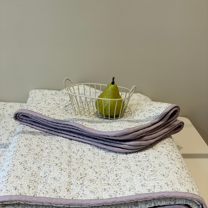 91家纺网 家纺一手货源 找家纺 汇庭 2025秋冬新款·全棉床盖三件套 花漾紫