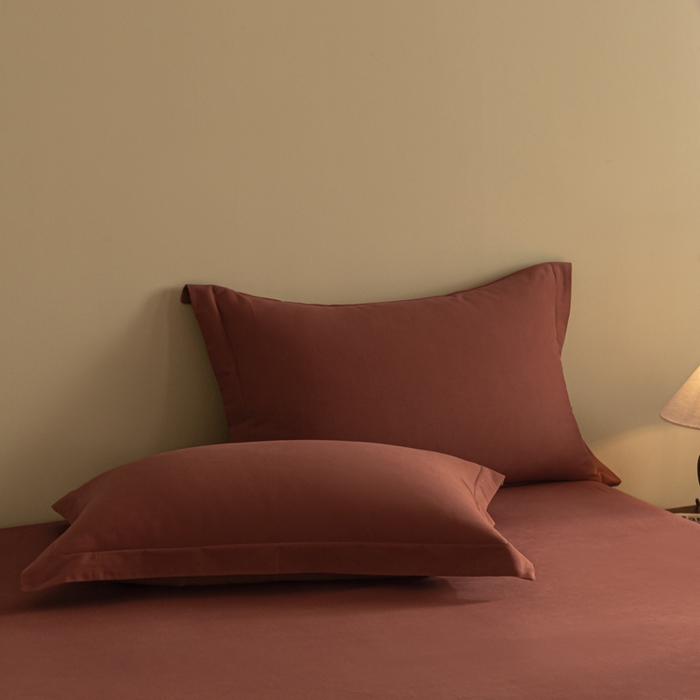 91家纺网 家纺一手货源 找家纺 秀色家纺 2025高端长绒棉贡缎加厚磨毛纯棉单件床笠三件套床罩全棉床垫保护套50s 冬禧-白雾红尘