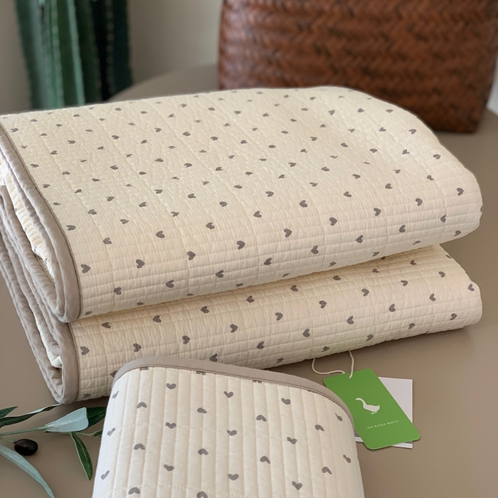 汇庭 2025秋冬新款·全棉床盖三件套 卡卡爱心(1)