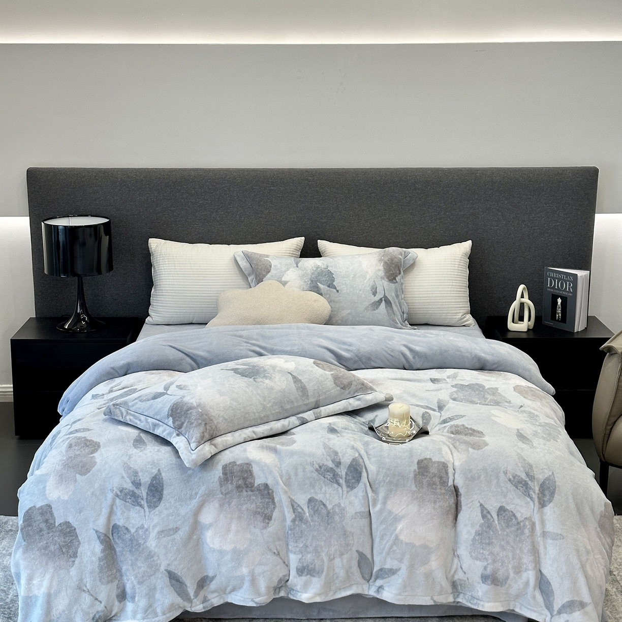 91家纺网 家纺一手货源 找家纺 （总）JUICY 橘滋家纺 2025新款浪漫丰盈牛奶臻棉绒印花系列四件套