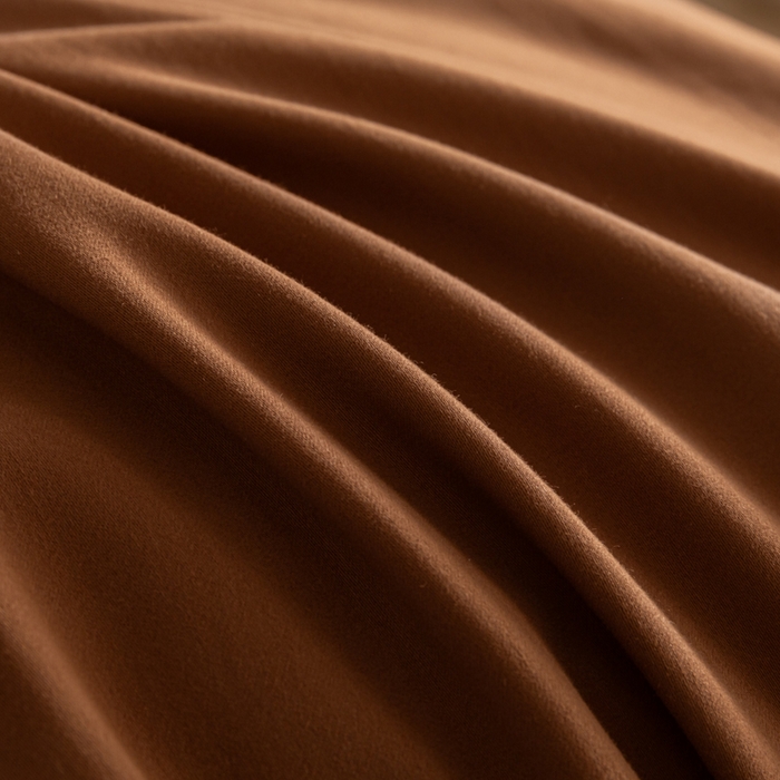 91家纺网 家纺一手货源 找家纺 秀色家纺 2025高端长绒棉贡缎加厚磨毛纯棉单件床笠三件套床罩全棉床垫保护套50s 冬禧-深栗色