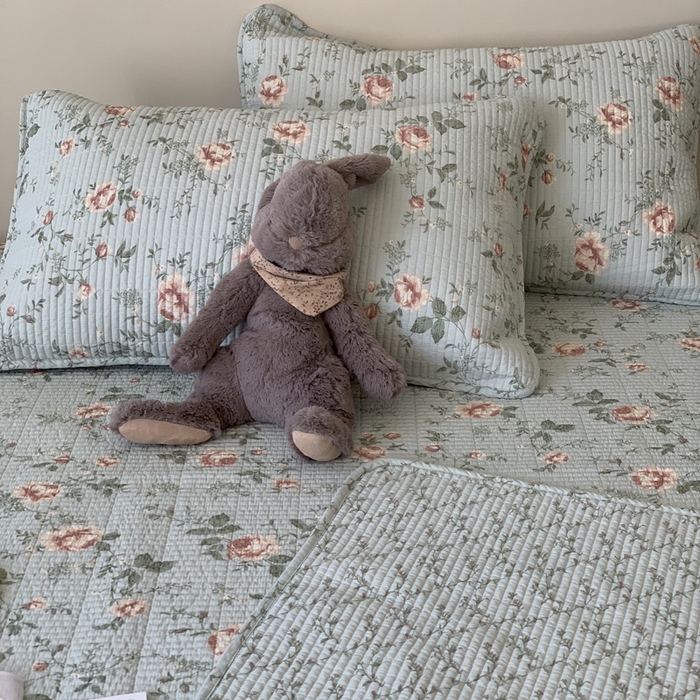 91家纺网 家纺一手货源 找家纺 汇庭 2025秋冬新款·全棉床盖三件套 玫瑰故事