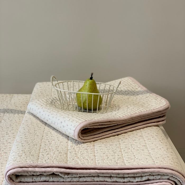 91家纺网 家纺一手货源 找家纺 汇庭 2025秋冬新款·全棉床盖三件套 美好粉