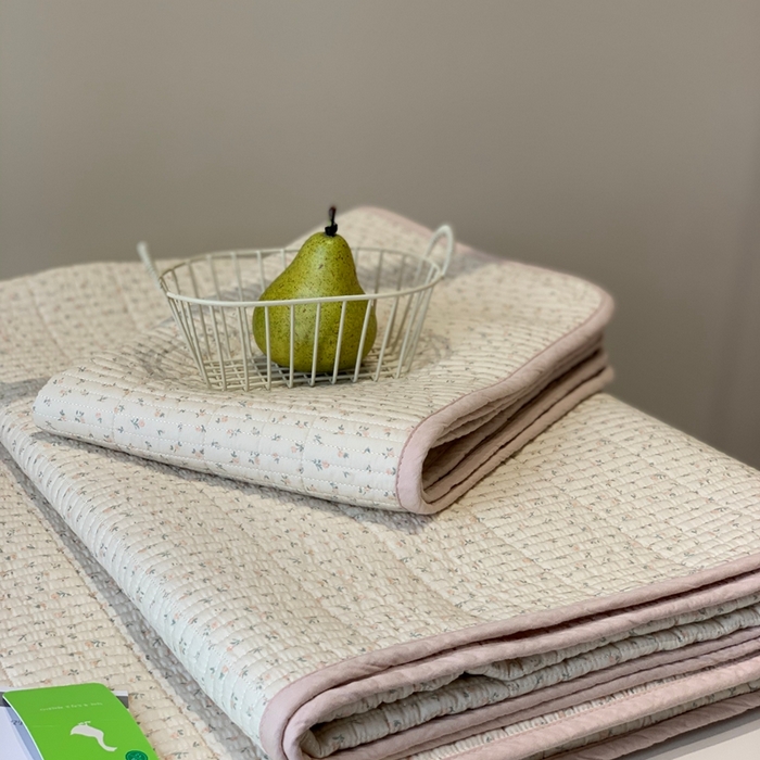 91家纺网 家纺一手货源 找家纺 汇庭 2025秋冬新款·全棉床盖三件套 美好粉