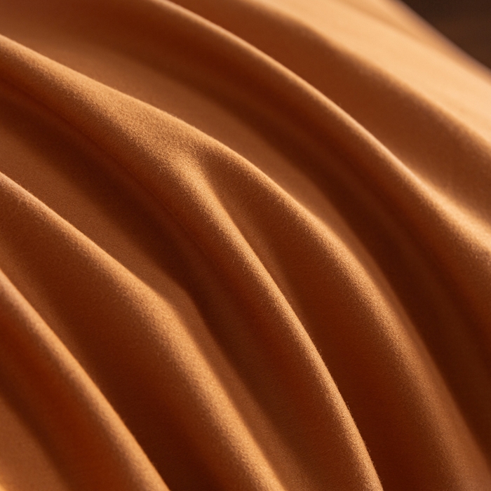 91家纺网 家纺一手货源 找家纺 秀色家纺 2025高端长绒棉贡缎加厚磨毛纯棉单件床笠三件套床罩全棉床垫保护套50s 冬禧-晚霞橙