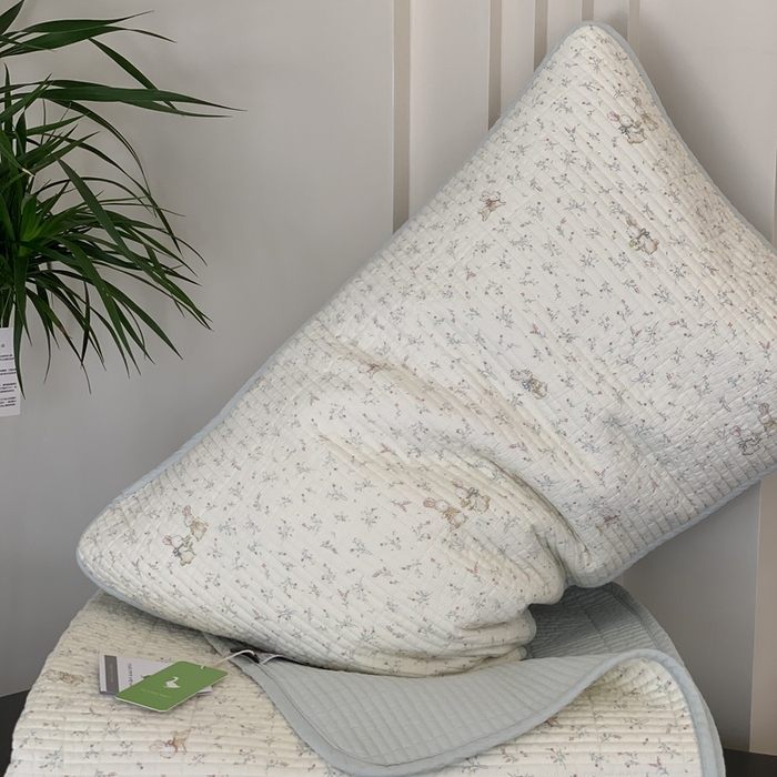 91家纺网 家纺一手货源 找家纺 汇庭 2025秋冬新款·全棉床盖三件套 妙妙小兔