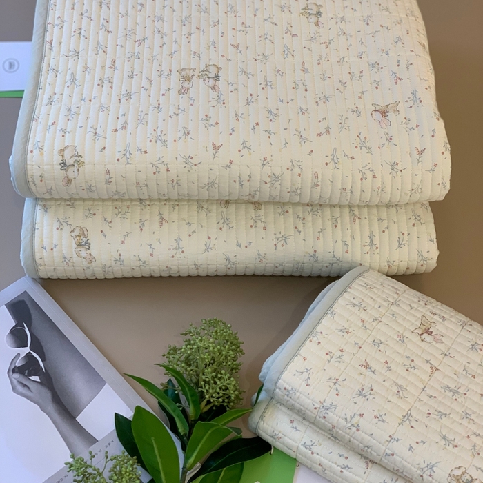 91家纺网 家纺一手货源 找家纺 汇庭 2025秋冬新款·全棉床盖三件套 妙妙小兔