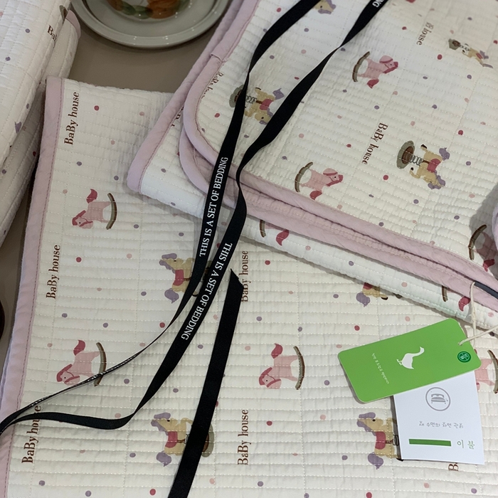 91家纺网 家纺一手货源 找家纺 汇庭 2025秋冬新款·全棉床盖三件套 奇奇小马