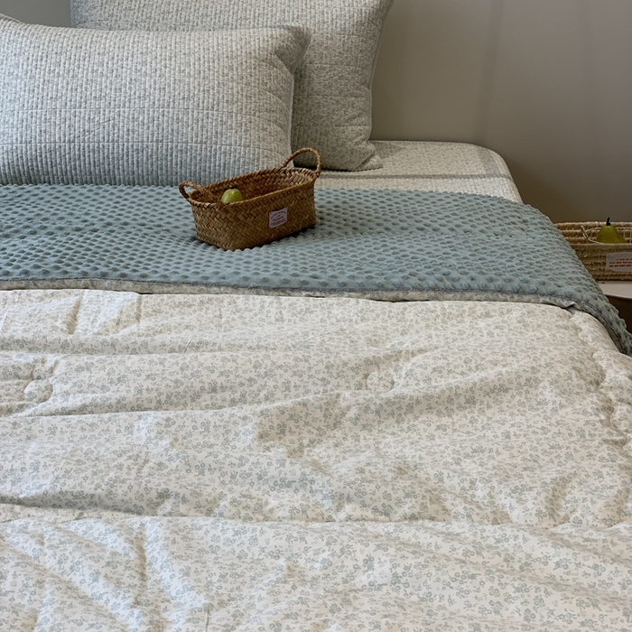 汇庭 2025秋冬新款·全棉床盖三件套 素颜绿庄园