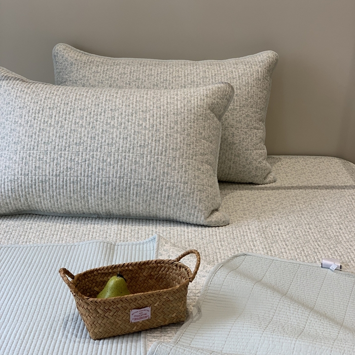 91家纺网 家纺一手货源 找家纺 汇庭 2025秋冬新款·全棉床盖三件套 素颜绿庄园