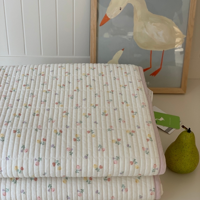 91家纺网 家纺一手货源 找家纺 汇庭 2025秋冬新款·全棉床盖三件套 幸福小花