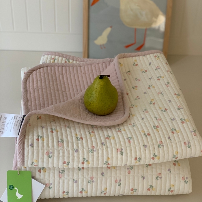 91家纺网 家纺一手货源 找家纺 汇庭 2025秋冬新款·全棉床盖三件套 幸福小花