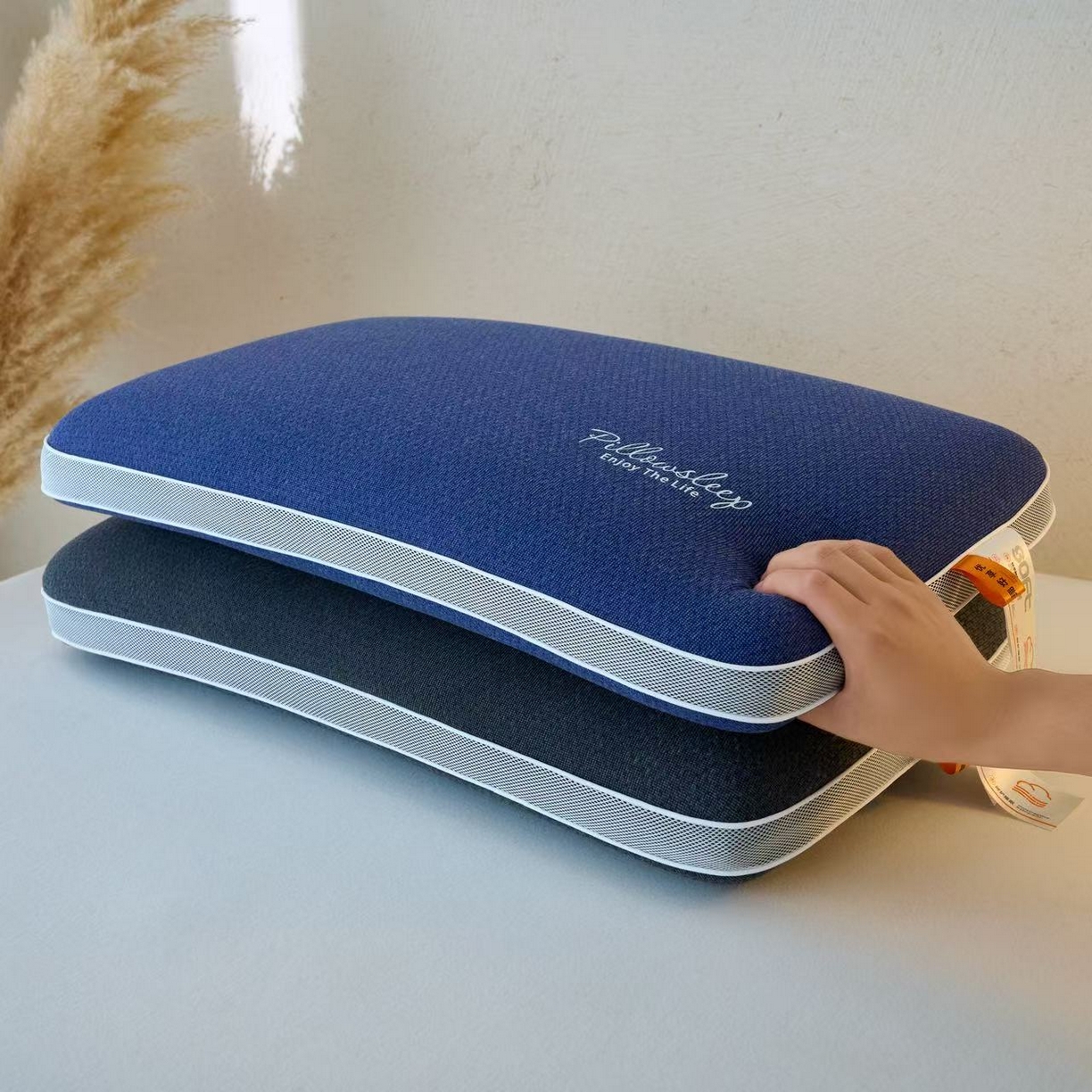 帝诺妮枕芯坊 2025新款石墨烯记忆枕 枕头枕芯 黑色