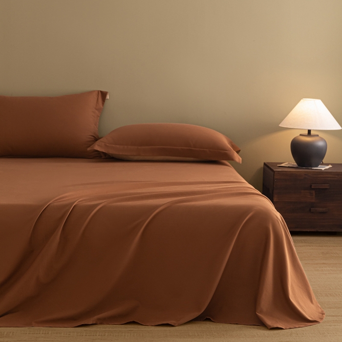 91家纺网 家纺一手货源 找家纺 （总）秀色家纺 2025冬季微绒感精梳全棉加厚碳素轻磨毛纯棉床单三件套被单单件Ａ类