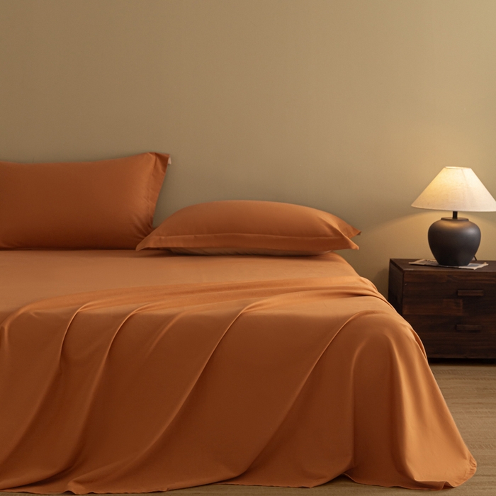 91家纺网 家纺一手货源 找家纺 （总）秀色家纺 2025冬季微绒感精梳全棉加厚碳素轻磨毛纯棉床单三件套被单单件Ａ类