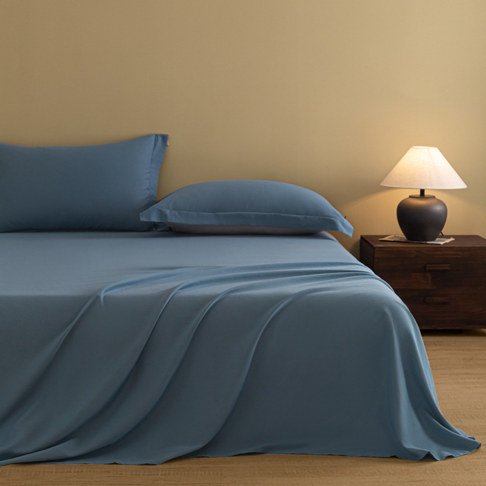 91家纺网 家纺一手货源 找家纺 （总）秀色家纺 2025冬季微绒感精梳全棉加厚碳素轻磨毛纯棉床单三件套被单单件Ａ类