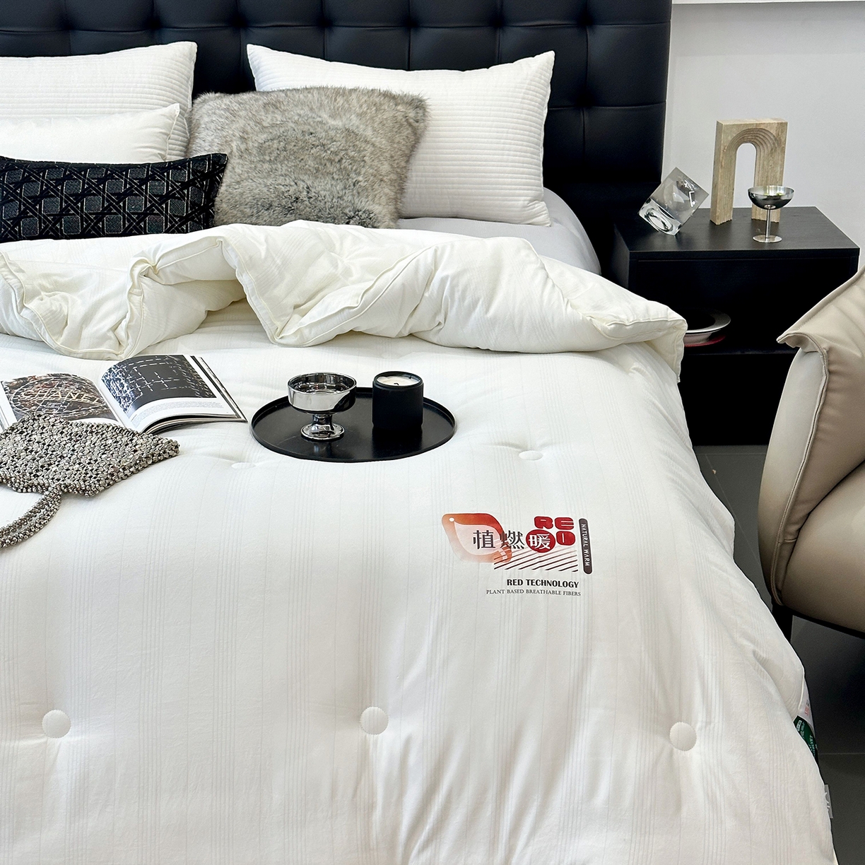 91家纺网 家纺一手货源 找家纺 （总）JUICY 橘滋家纺 2025新款生物绒暖暖发热提花被子被芯