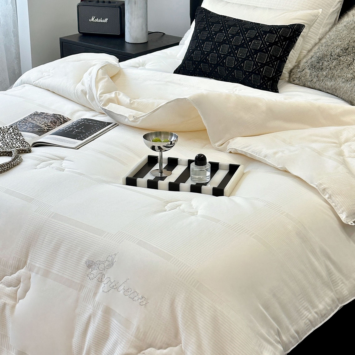 91家纺网 家纺一手货源 找家纺 （总）JUICY 橘滋家纺 2025新款全棉抗菌大豆四季被春秋被子被芯