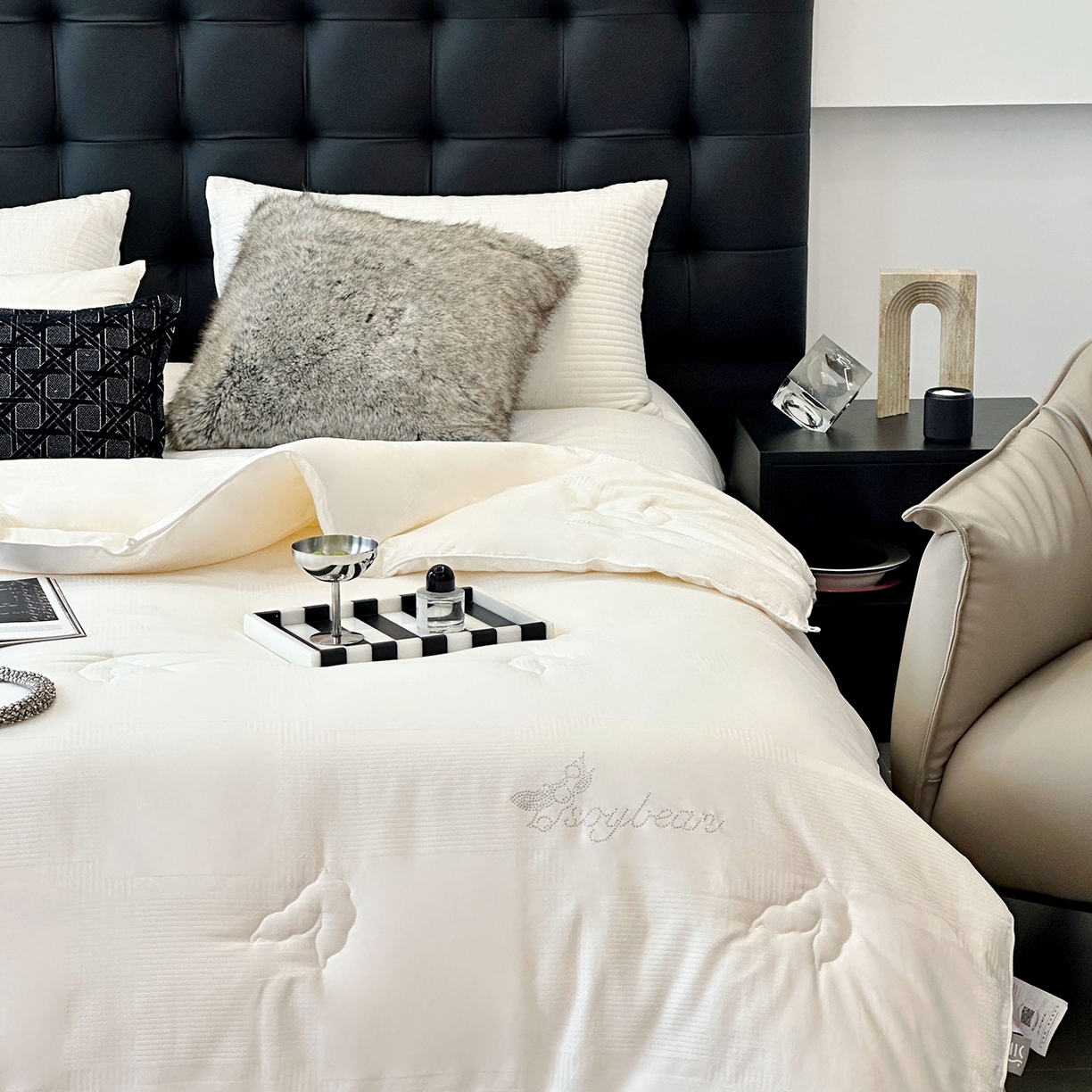 91家纺网 家纺一手货源 找家纺 （总）JUICY 橘滋家纺 2025新款全棉抗菌大豆四季被春秋被子被芯