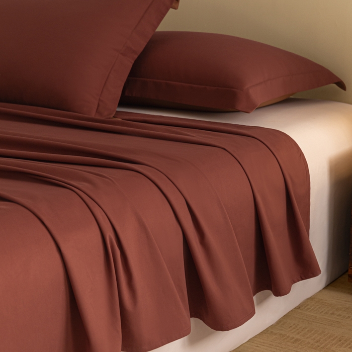 91家纺网 家纺一手货源 找家纺 秀色家纺 2025冬季微绒感精梳全棉加厚碳素轻磨毛纯棉床单三件套被单单件Ａ类 舒暖-白雾红尘