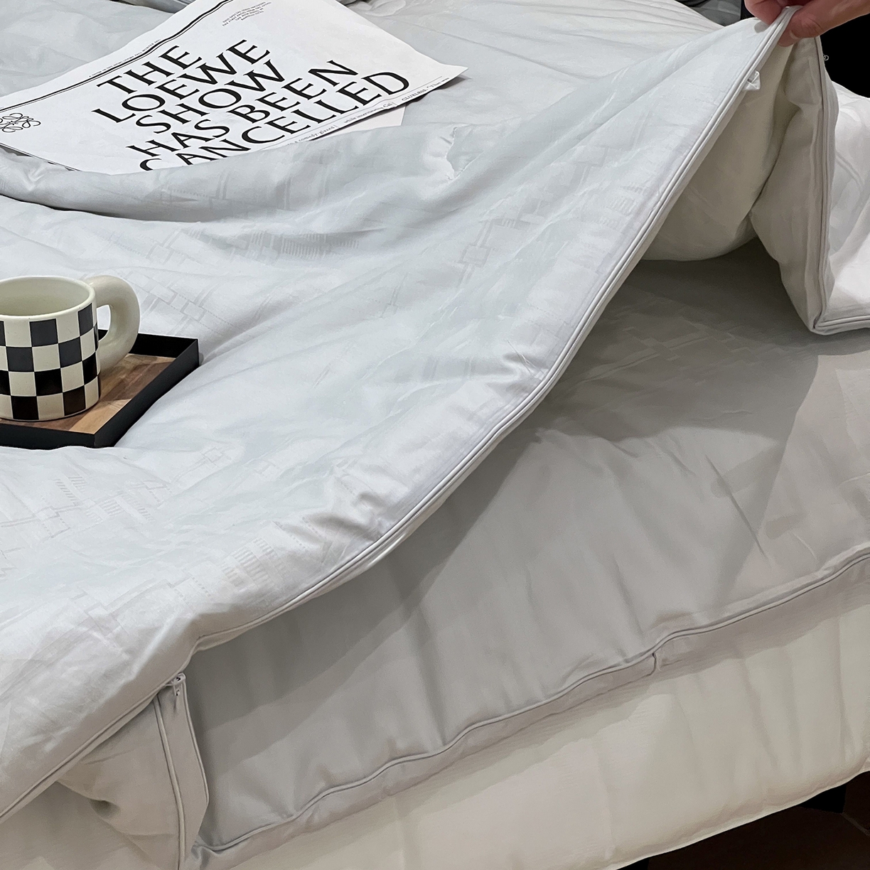 91家纺网 家纺一手货源 找家纺 JUICY 橘滋家纺 2025新款多功能大豆蛋白双胎被子被芯 多功能大豆蛋白双胎被-灰