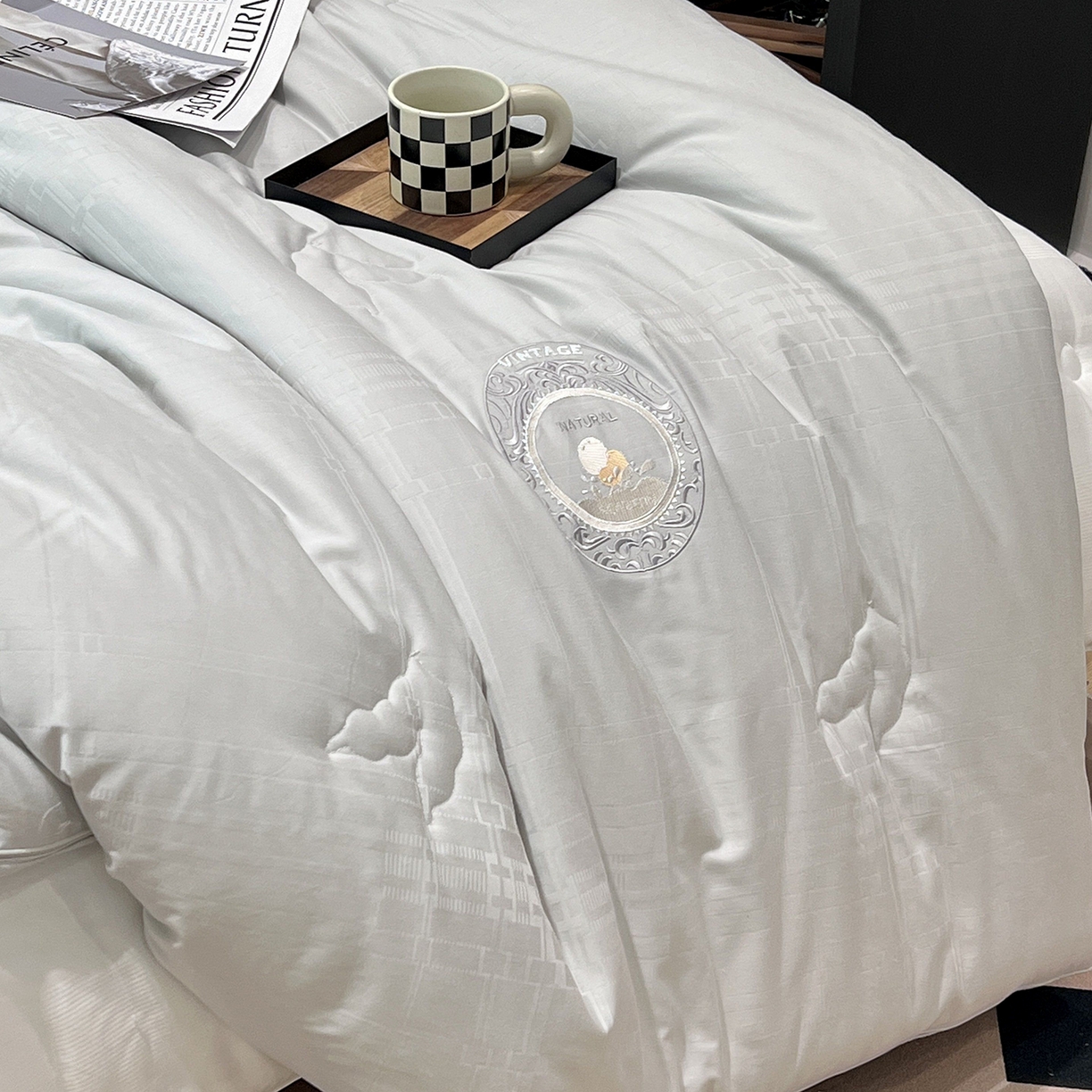 91家纺网 家纺一手货源 找家纺 JUICY 橘滋家纺 2025新款多功能大豆蛋白双胎被子被芯 多功能大豆蛋白双胎被-灰