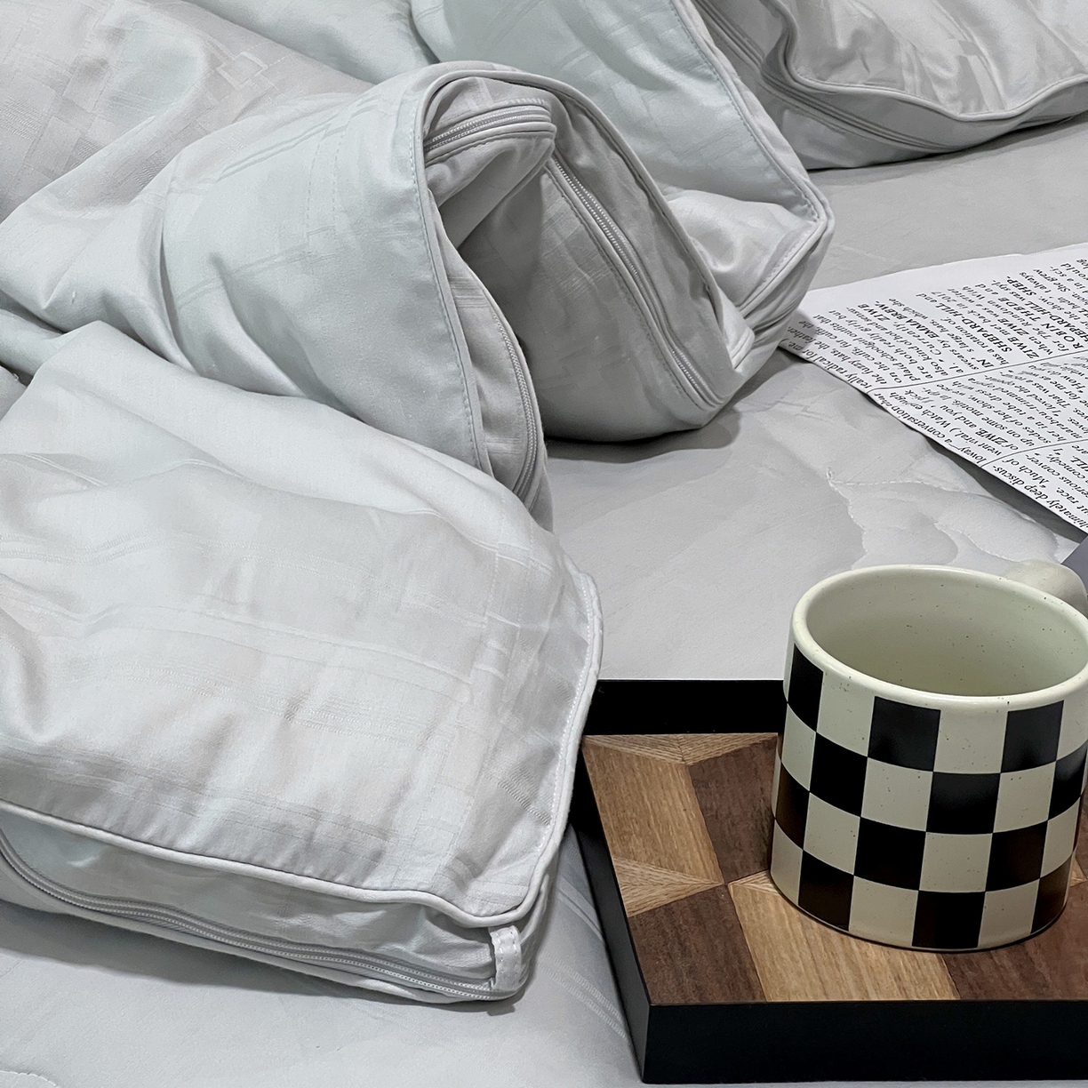 91家纺网 家纺一手货源 找家纺 JUICY 橘滋家纺 2025新款多功能大豆蛋白双胎被子被芯 多功能大豆蛋白双胎被-灰