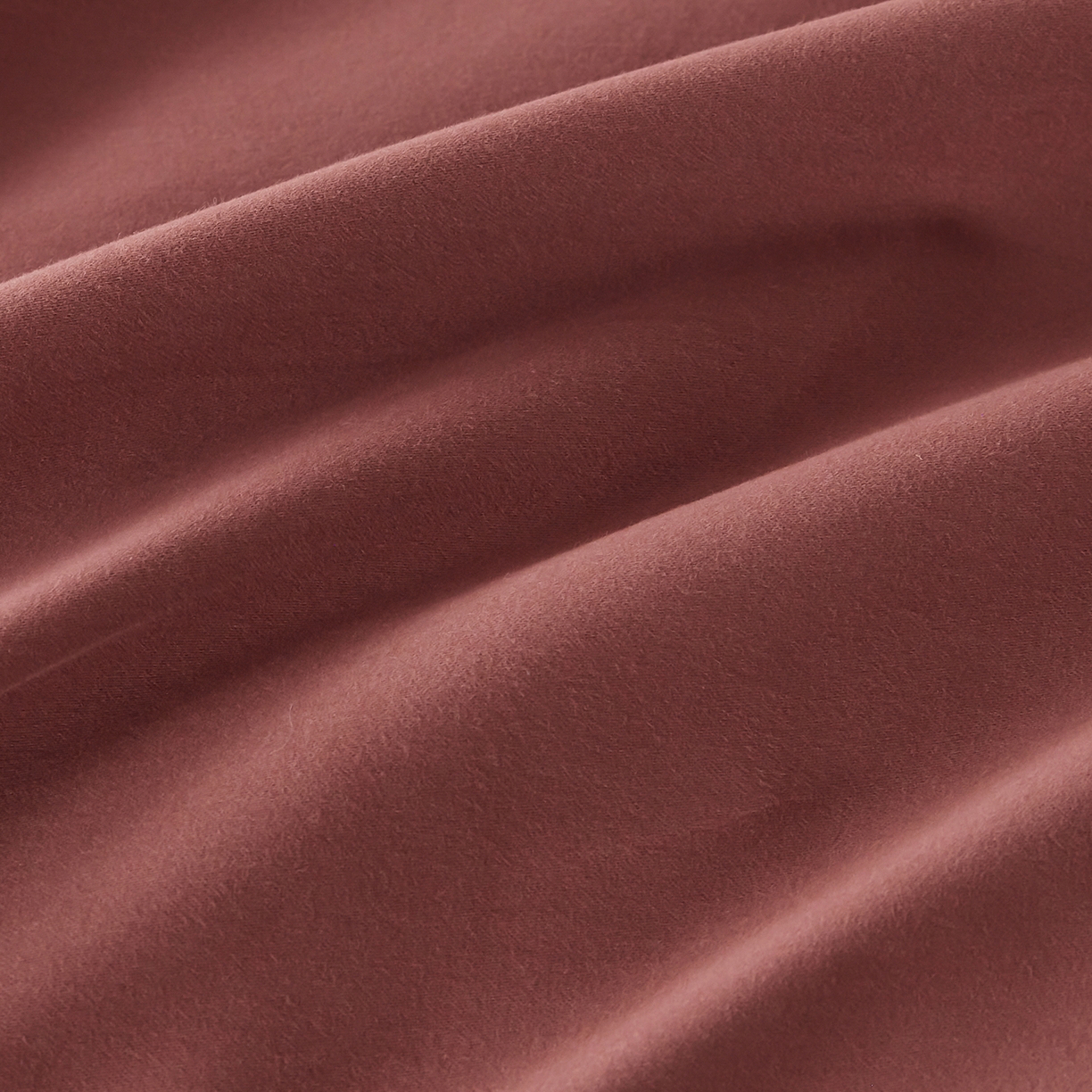 91家纺网 家纺一手货源 找家纺 秀色家纺 2025新款60支长绒棉双面加厚磨毛保暖纯棉四件套纯色被套全棉轻奢高级感 白雾红尘+深栗色