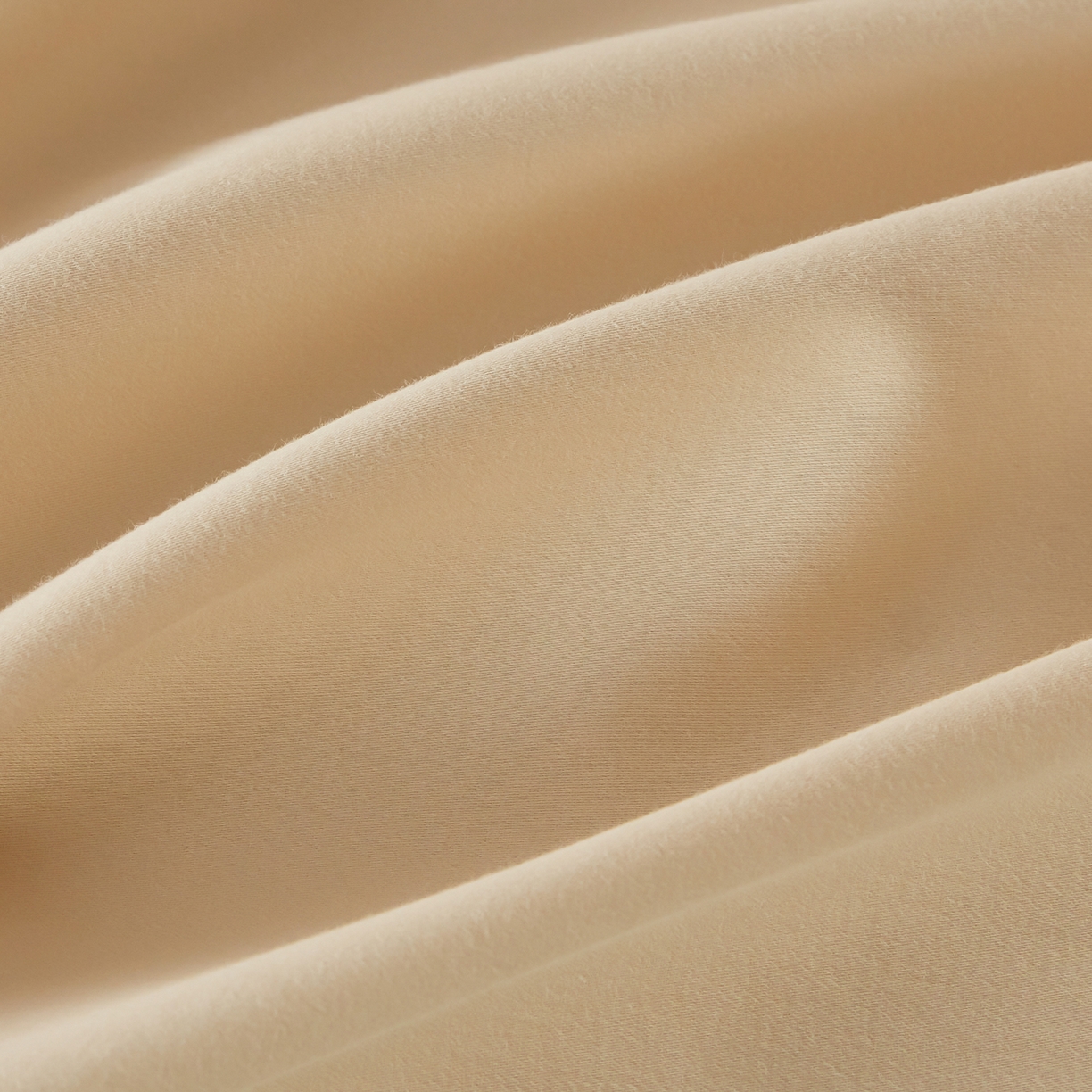 91家纺网 家纺一手货源 找家纺 秀色家纺 2025新款60支长绒棉双面加厚磨毛保暖纯棉四件套纯色被套全棉轻奢高级感 奶油+深栗色