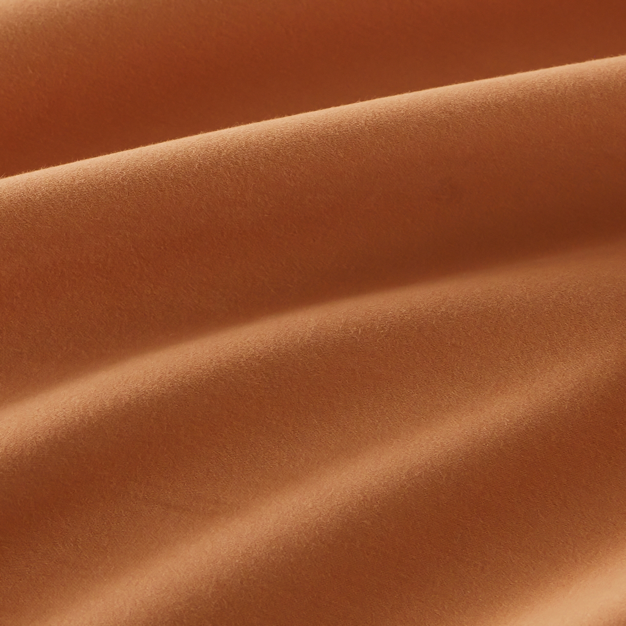 91家纺网 家纺一手货源 找家纺 秀色家纺 2025新款60支长绒棉双面加厚磨毛保暖纯棉四件套纯色被套全棉轻奢高级感 晚霞橙+奶油