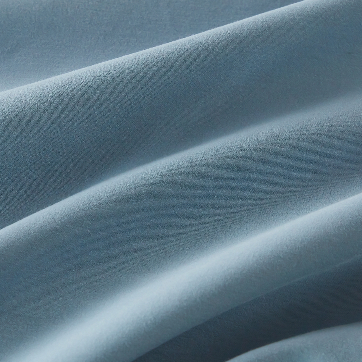 91家纺网 家纺一手货源 找家纺 秀色家纺 2025新款60支长绒棉双面加厚磨毛保暖纯棉四件套纯色被套全棉轻奢高级感 蔚蓝+珍珠灰