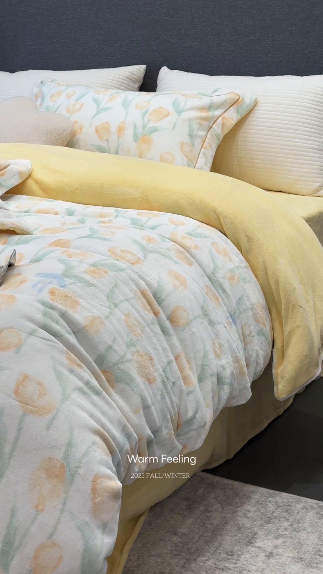 91家纺网 家纺一手货源 找家纺 JUICY 橘滋家纺 2025新款浪漫丰盈牛奶臻棉绒印花系列四件套 汀兰婉婉