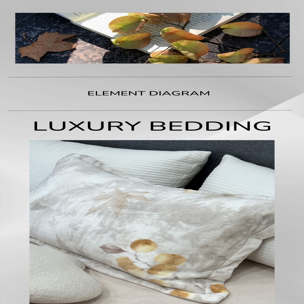 91家纺网 家纺一手货源 找家纺 JUICY 橘滋家纺 2025新款浪漫丰盈牛奶臻棉绒印花系列四件套 叶染