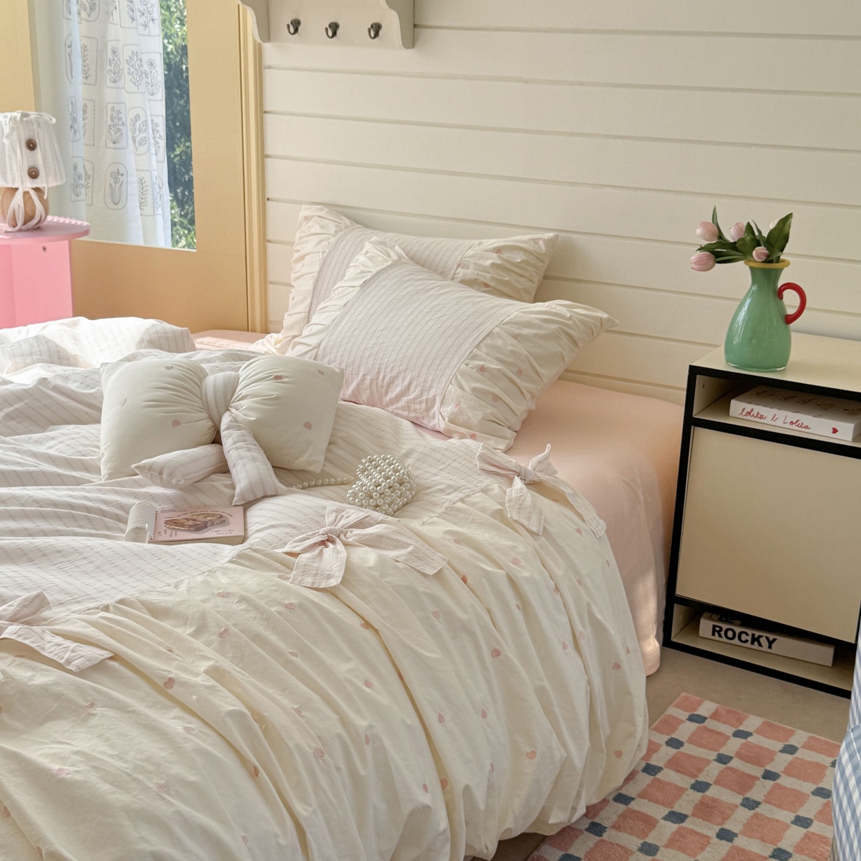 91家纺网 家纺一手货源 找家纺 （总）觅糖家纺 2025新款100%全棉色织水洗棉系列四件套