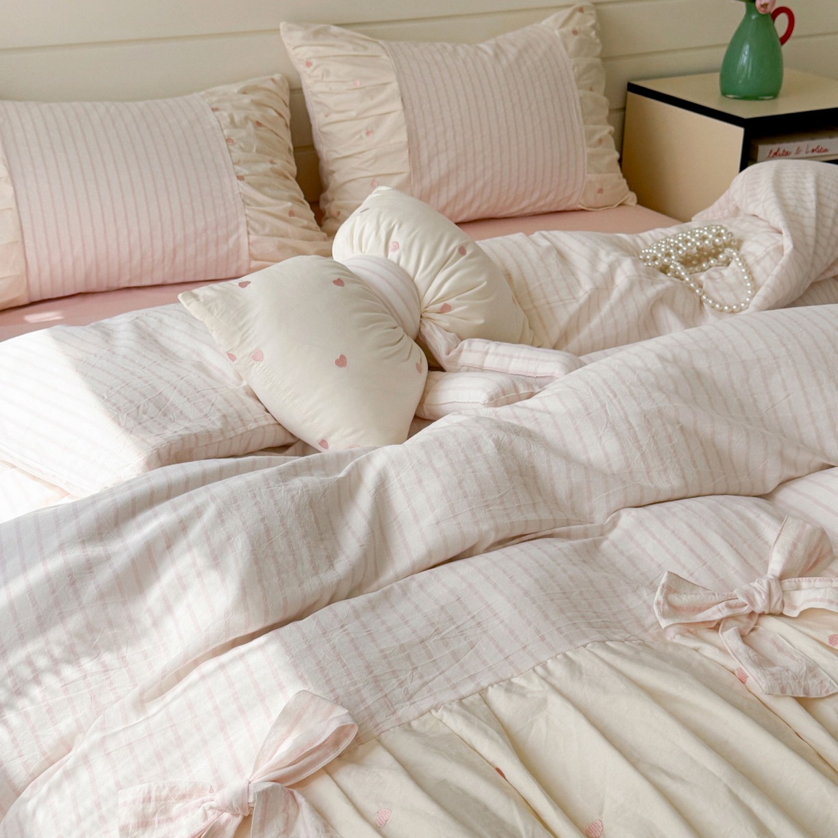 91家纺网 家纺一手货源 找家纺 （总）觅糖家纺 2025新款100%全棉色织水洗棉系列四件套