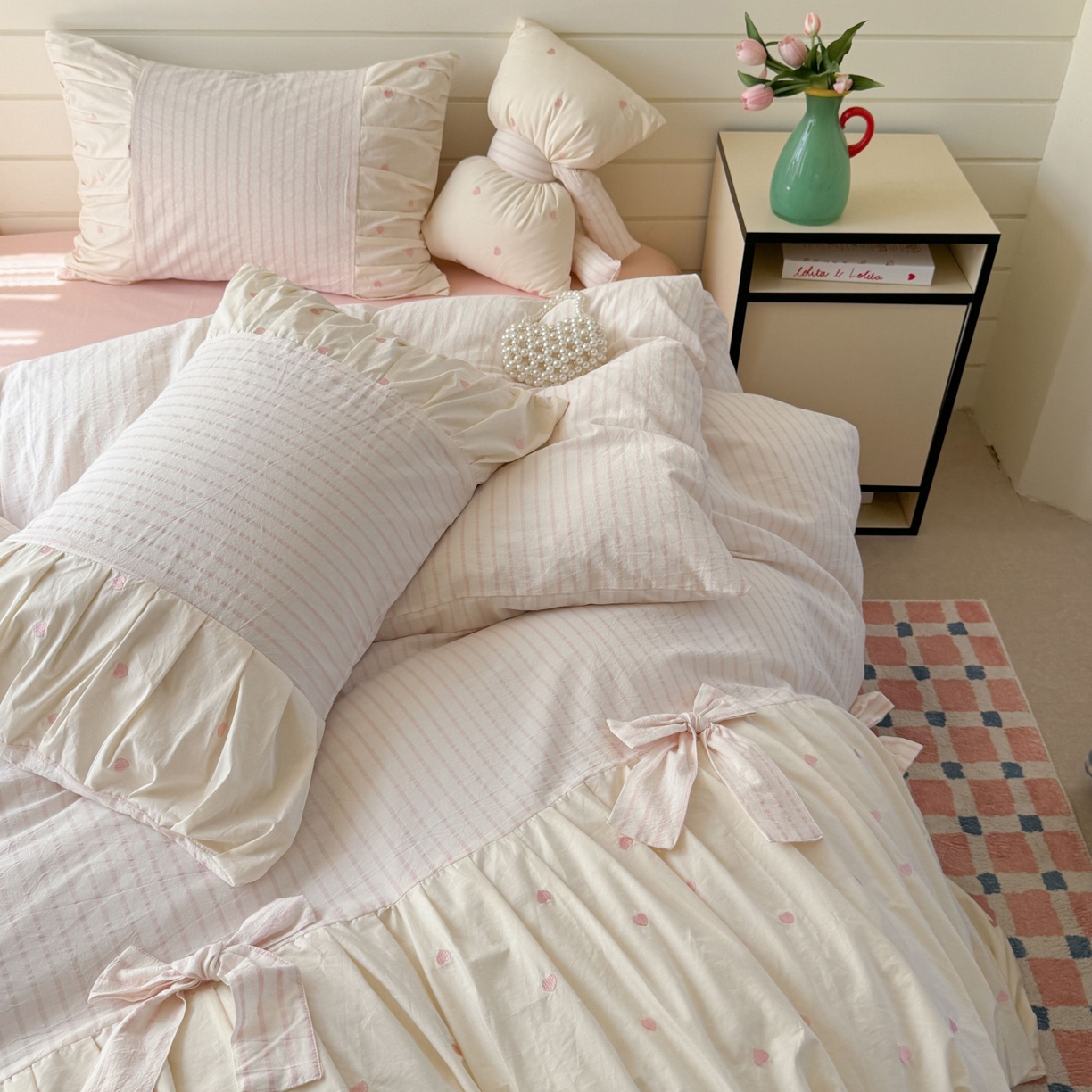 91家纺网 家纺一手货源 找家纺 （总）觅糖家纺 2025新款100%全棉色织水洗棉系列四件套