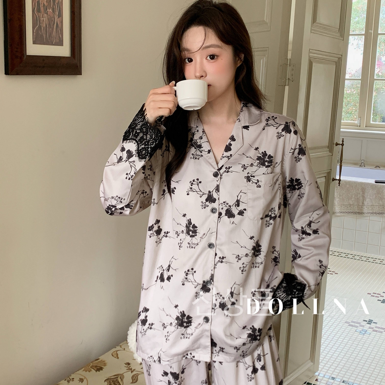 91家纺网 家纺一手货源 找家纺 （总）多乐娜 新款 多乐娜专版自制嫒妮莎天丝棉睡衣家居服 兰精天丝长绒棉高端轻奢（会员-5，控价:145元起(请勿低价销售)