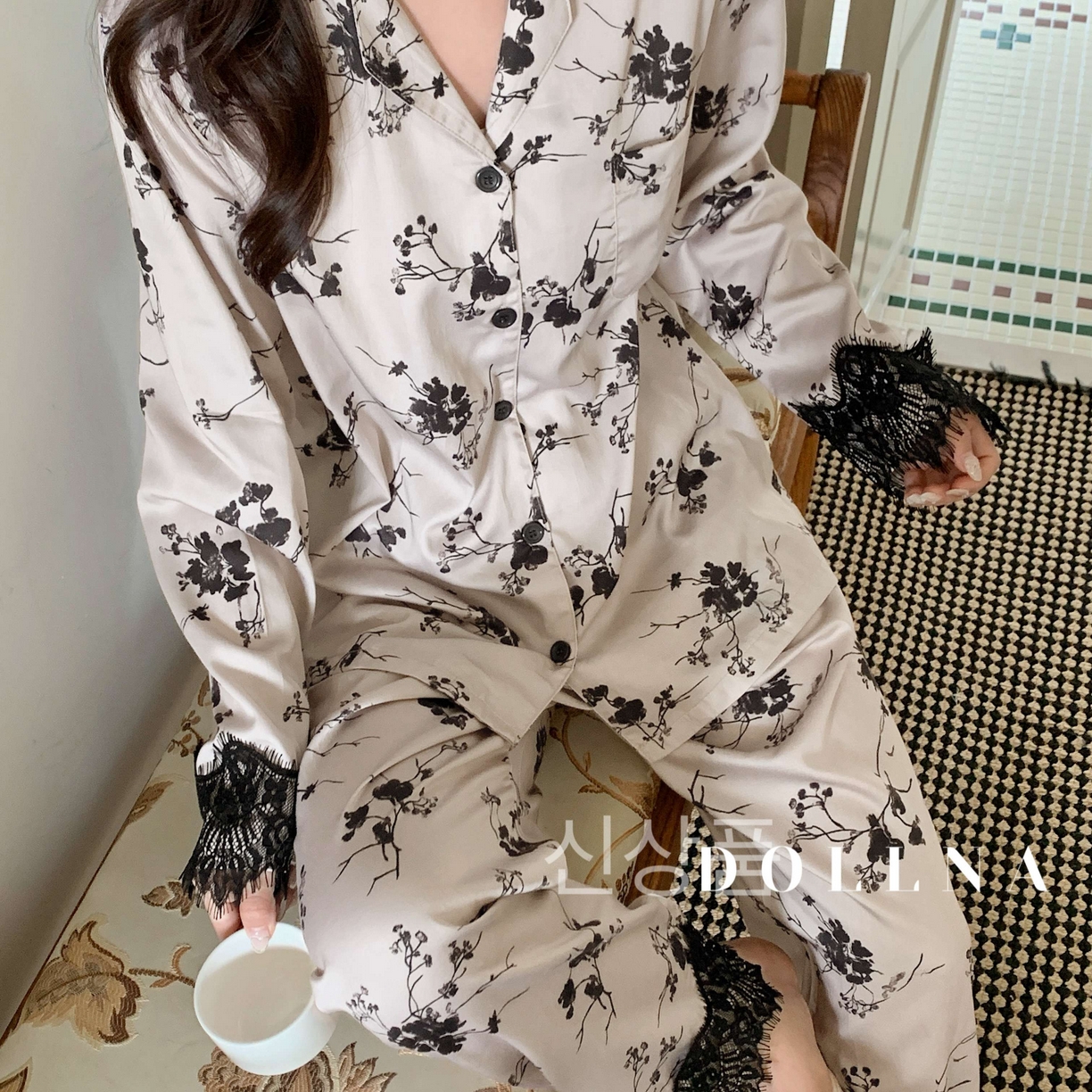 91家纺网 家纺一手货源 找家纺 （总）多乐娜 新款 多乐娜专版自制嫒妮莎天丝棉睡衣家居服 兰精天丝长绒棉高端轻奢（会员-5，控价:145元起(请勿低价销售)