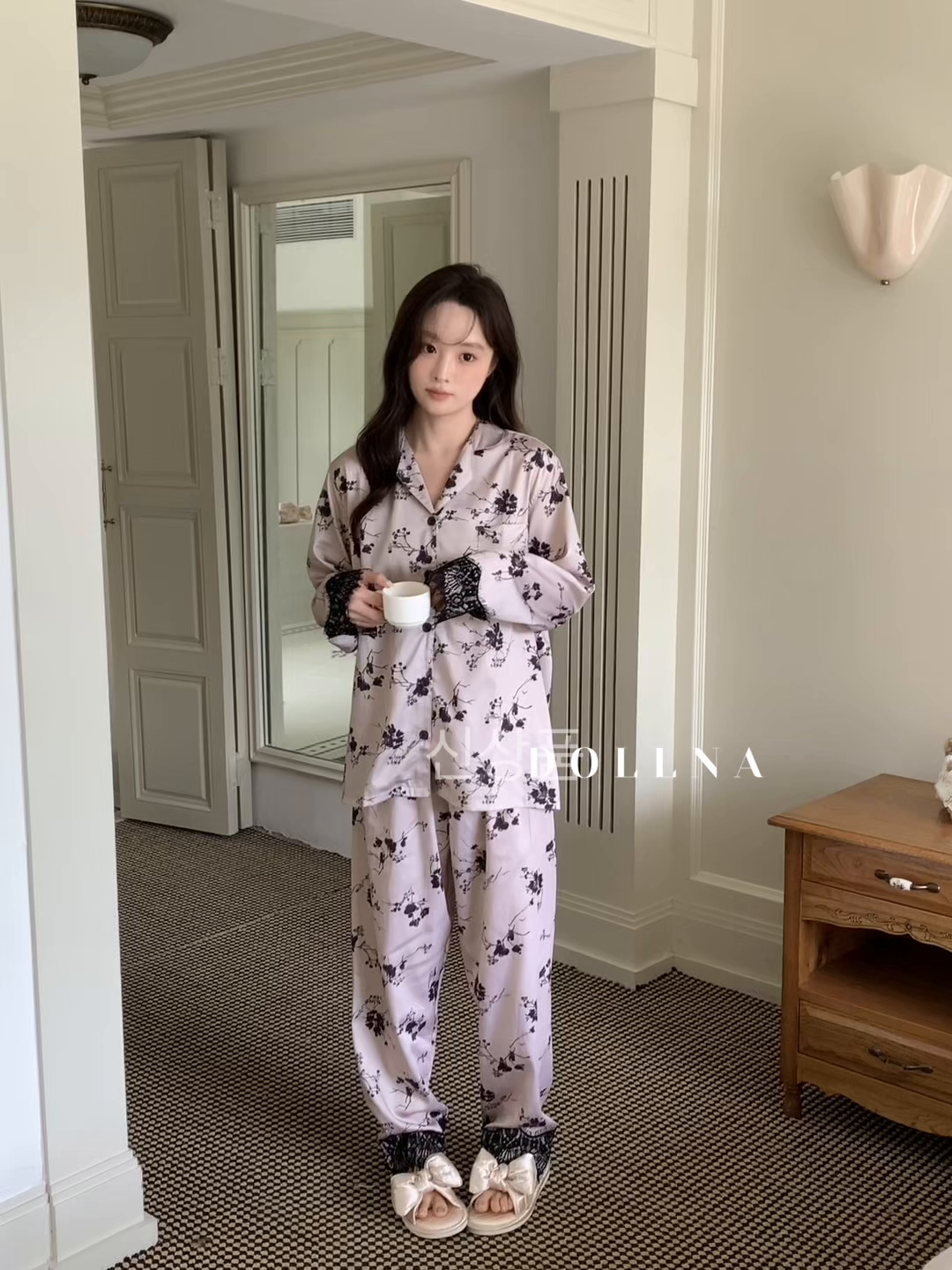 91家纺网 家纺一手货源 找家纺 （总）多乐娜 新款 多乐娜专版自制嫒妮莎天丝棉睡衣家居服 兰精天丝长绒棉高端轻奢（会员-5，控价:145元起(请勿低价销售)