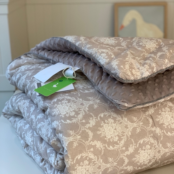 91家纺网 家纺一手货源 找家纺 汇庭 2025秋冬新款·幸运双豆春秋被系列 罗曼紫